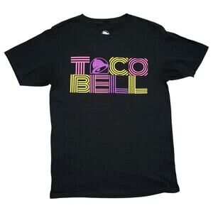 Taco Bell Retro Neon Graphic T-Shirt – Size Small – Ripple Junction – Unisex